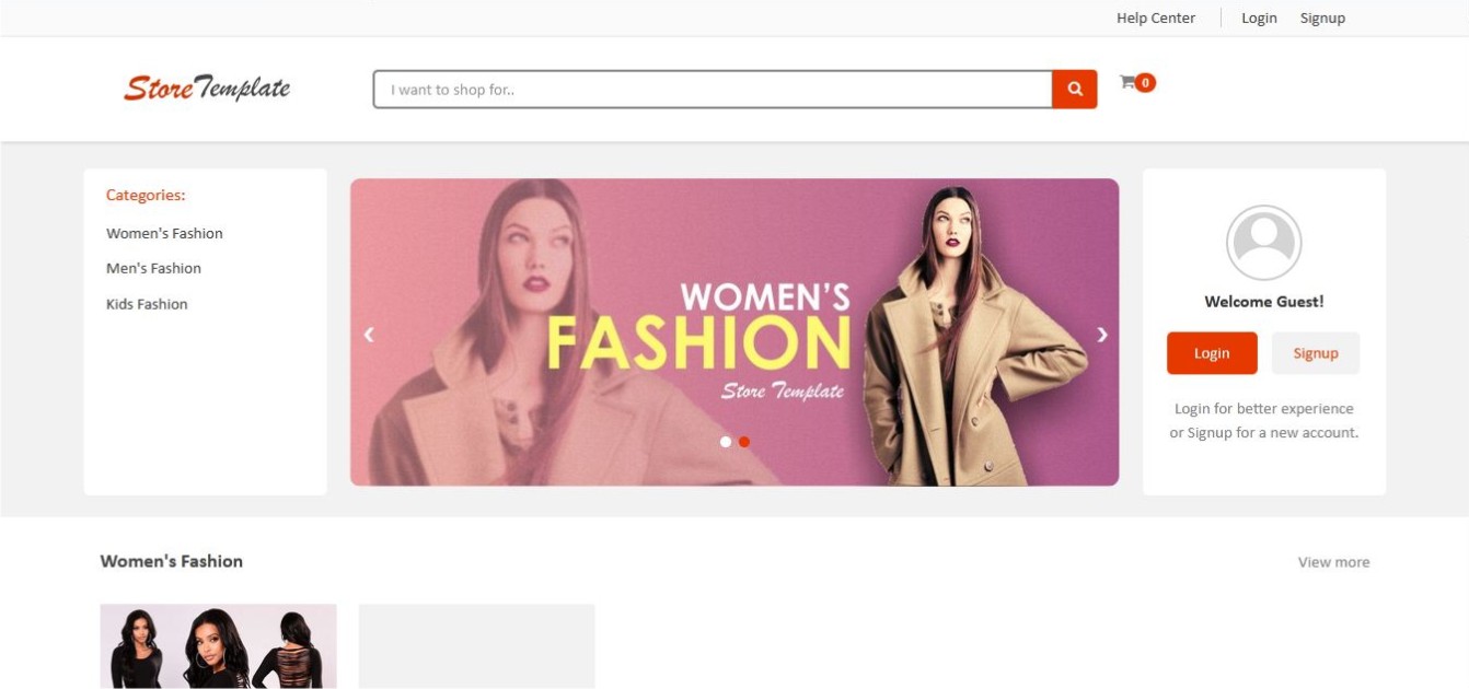 Store Template